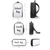 Customzied 3Pcs/Set Cool Tiger Printing School Bags For Kids Boys Backpacks Shoulder Bagpack Children Bookbag Satchel
