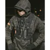 Уличная одежда Тактический жилет Мужчины Хип-хоп Уличный стиль Нагрудная сумка для телефона Модный жилет-карго с карманами T200113242F