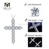 Msi fashion hiphop14k real white gold yellow gold Lab diamond necklace278Z5281359