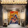 Gardin draperier japanska retro stil dörr tyg med stång hem partition badrum sushi el kök restaurang skärmdekor