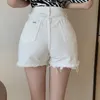 Byxor Koreansk version av mode Design Sense Casual Denim Shorts Women's Wear 210429