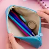 Pequeno Lápis Sacos Unicorn Pony Student Student Bolsa Moda Moutas Cosméticos Office Papelaria Organizador para Armazenamento Escolar Adolescente