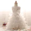 Baby Girls Hobe for Kids 1 2 ans Robe d'arc anniversaire en dentelle Embroiiey Tutu Vestidos Mariage Robe de baptême des filles en tout-petits robe 856 Y2