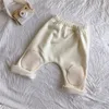 Vårbarn Barnens 2 stycke Set Baby Girls Boys Kanin Bear Cartoon Hoodies och Pant Outfits Suit för nyfödda barnkläder 210413