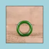 Bandringe Natürlicher Smaragd Ring Herz Jaspis Buddhistischer Amet Schmuck Handschnitzereien für Männer und Frauen Drop Lieferung 2021 Densj