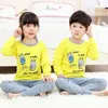 Tuonxye jongens meisjes pyjama set kinderen schattige pyjama katoen kinderen lange mouw pyjama kind pijama baby nachtkleding kleding 210908