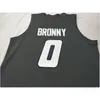 009 # 0 Bronny James High School Basketball Jersey cousu ou personnalisé avec n'importe quel nom ou numéro de maillot