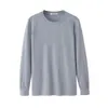 Män Tshirt Långärmad Full vinter Höst Plus Storlek Big XXXXL 5XL 6XL Casual Plain T-shirts Male Cotton Oversized T Shirt Svart 210722