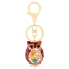 Mode Charm Cute Owl Bag Keychain Födelsedagsfest Julklapp G1019