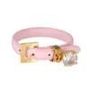 Cz Crystal Adjustable Leather Bangle Bracelet for Woman Man Watch Belt Wristband Luxury Brand Female Male Sport Jewellery Gift Q0717