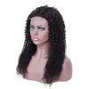 Partihandel 4x4 Transparent spetsavslutning peruk för kvinnor preplucked brasilianska natrual lockigt med baby hår