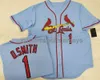 Nova camisa de beisebol Ozzie Smith Novo XS-5XL 6XL Jerseys de beisebol costuradas