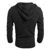 ZOGAA Sweter Mężczyźni Z Długim Rękawem Swetry Solid New Fashion Casual Z Kapturem Zimowe Ciepłe Odzież Slim-Fit Odzież Y0907