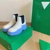 Женские дизайнерские сапоги кожа Martin Angle Chaelea Boot Fashion Не скольжение волны цветной резиновой подошва эластичная ляпленка Lady Luxury Bonties Bonties Размер 36-42