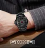 Skmei Movement Movement Men Men Quartz Wristwatch DIAL CROCK CLOCK Steel Stains Strap Black Life Life Waterproof Mens Watch 1699286W