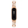 Correa de muñeca de acero inoxidable para Xiaomi Mi Band 6 5 4 3 Correa Reloj inteligente Reemplazo Diamantes Mujeres Hombres Deporte Miband 6 Pulsera H0915