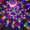 Stage Effect Light E27 LED Bulb Laser Lights 3W Colorful Auto Rotating Crystal Magic Ball Lamp for KTV DJ Disco Party Effects Decoration