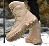 Зима с меховыми снегоходами для мужчин роскошь кроссовки мужские ботинки взрослые повседневные качества водонепроницаемая лодыжка -30 градусов Цельсия женщин дизайнер Теплый ботинок