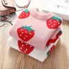 Meisjes trui winter herfst kinderkleding baby meisje knitwear trui gebreide kinderen cartoon print warme S 211201