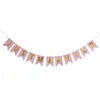 DHL300pcs Bandeiras Bandeiras Casadas Feliz Aniversário Bunting Carta Pendurada Guirlandas Pastel String Flag