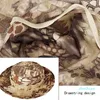 Camouflage Bucket Hat Sunhat Mössor Fällbara Round Edge Outdoor Caps Mountain Climbing Jakt och Fiske Solskydd Andningsbar Rese Camping