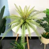 65 cm 30 feuilles grand palmier artificiel arbre tropical cycas plants en plastique feuilles persans mur suspendues pour décoration de bureau à domicile fleurs décoratives