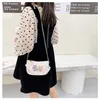 Çocuk Tasarımcı Değişim Çanta Moda Sonbahar / Kış Bebek Kız Karikatür Mektup Baskılı Inci Zincir Çanta Sevimli Çocuk Nedensel Crossbody Çanta Sıfır Cüzdan F810