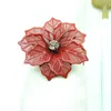 Flower Shaped Napkin Ring Metal Napkins Buckle Rings Hotel Wedding Party Table Decoration Towels Decor Buckles Multi Colors LLF8600