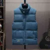 4 Farben Herbst Winter ärmellose Jacke Stehkragen warme dicke Baumwollweste Herren Casual Outwear Weste Plus Größe 5XL 211111