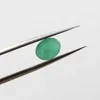 6mm * 8mm 1 CT Natural Zambia Emerald Gemstone Oval Cut I Grade Emerald Ädelsten för Man Smycken H1015