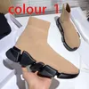 stickade elastiska strumpor stövlar våren höst klassisk sexig gym casual kvinnor skor mode plattform män sport boot lady spets upp tjocka sneakers stor storlek 41-42-45 US5-US11