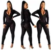 Djurinstinkt mesh bodystocking leopard party klänningar se genom velour långärmad rompers kvinna jumpsuit sexig midnatt clubwear 011912 varor