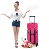 Organizzatore di sacchetti cosmetici professionale Donne per viaggi per viaggi di trucco valigie cosmetiche di grande capacità per borse per la bellezza del trucco
