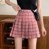 ファッションカワイイ夏の女性のスカートハイウエストかわいい甘い女の子のプリーツスカート韓国風のミニ210519