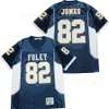 American College Football Wear Foley Lions High School Football 82 Julio Jones Jersey Men All Stitched Breathable Sport Pure Cotton Navy Blue White Team Color Good Qu