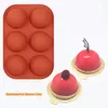 nuova mezza sfera stampi per sapone in silicone bakeware strumenti per decorare torte budino gelatina cioccolato fondente stampo palla biscotti stampi da forno EWE6303