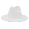 Vilt Fedora Hoeden Heren Dames Hoed Vrouwen Mannen Fedora Bulk Vrouw Man Jazz Panama Cap Vrouwelijke Mannelijke Caps mode Accessoires 442C3