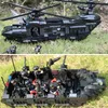 1351pcs Military City Police Model Building Blocks Kits SWAT Team Transport Helicopter Kit Toys for Children Boys Christmas Gift X0503