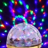 E27 6W boule magique en cristal rotative RGB LED effets ampoule de scène mini lampe pour fête disco DJ fêtes de Noël divertissement à domicile efficace D2.0