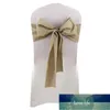 Sashes 1pc Wedding Chair Knot Gray Khaki Cotton Linen Cover Chairs Bow Band Belt Ties For Weddings Banquet Home Decor1