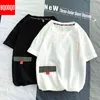 ヒップホップ面白いTシャツ男性原宿5 xl半袖O-Neck Tシャツ日本のプラスサイズTシャツ男性ファッションルーズカジュアルティーH1218