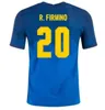 Brasile G.Jesus Richarlison Jersey Soccer Vinicius Jr 2021 22 Brasil Marquinhos Maillots de Foot Gabi Casemiro E.Ribeiro Kit di camicia da calcio