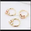 Studs Drop Delivery 2021 Gold Sier Hoop Rings Clip on Nose Ring Body Fake Piercing Jewelry for Women Bijoux Xejwi