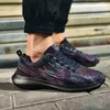 men's running shoes low-top lace-up lightweight breathable Sports thick bottom men male casual outdoor jogging walking