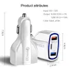 Avec emballage de boîte Chargeurs de voiture USB C Charge rapide type-C QC 3.0 PD 7A Adaptateur chargeur pour téléphone intelligent iPhone Samsung