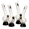 vidrio esmerilado bong pipa de agua pipas de agua cubilete bongs artesanías blancas puras con suelas de goma venta caliente dab bong