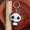 Nyckelringar Söta och kreativa tecknade Sile Jewelry Animal Panda Car Girl Bag Keychain Accessories Gift G230526