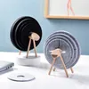 Sheep Shape Anti Slip Cup Pads Kustar Isolerad Runda Filt Cup Mats Japan Style Creative Home Office Decor Art Crafts Gift 210706