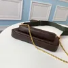 Дизайнерские сумки на ремне женские сумки 3in1 с несколькими сумками через плечо роскошная женская сумка через плечо женская сумка конверт сумки мини-кожа для монет Композитная сумка с цепочкой