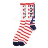 2024 Trump Socken Präsident MAGA Trump Buchstabenstrümpfe Gestreifte Sterne US-Flagge Sportsocken MAGA Socke Partybevorzugung DHS53